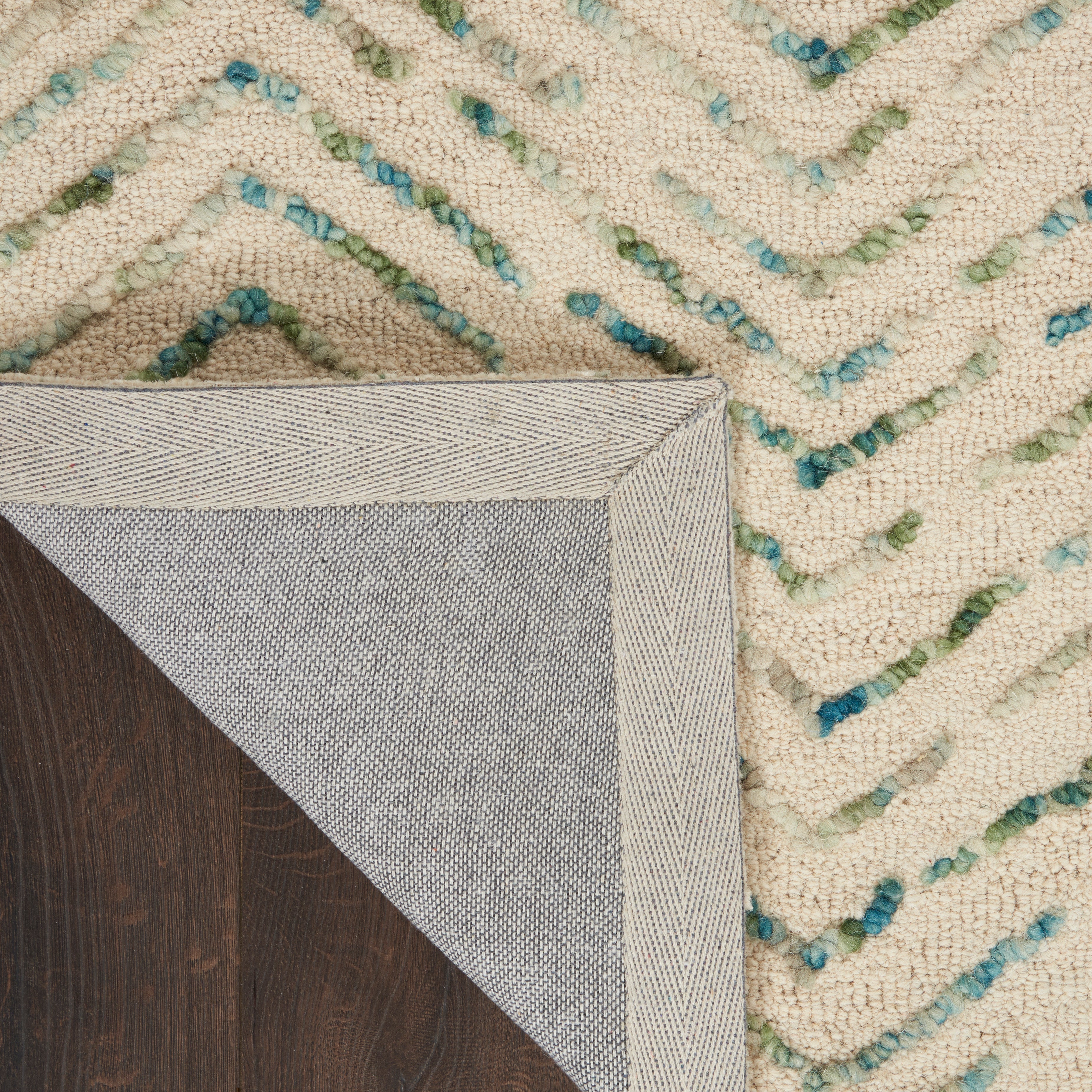 Nourison Colorado CLR02 Green/Ivory Large Rectangle Rug